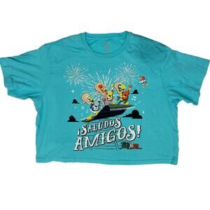 Disney Parks Epcot Mexico Three Caballeros Saludos Amigos Cropped T-Shirt XXL